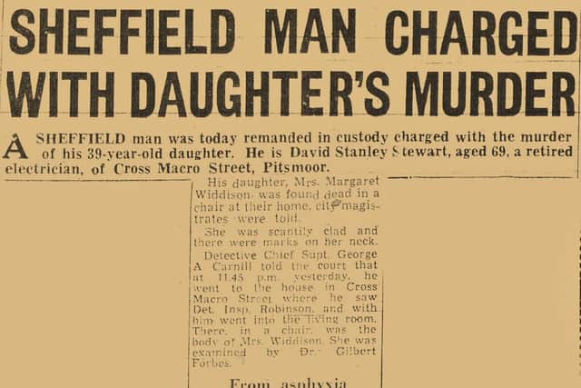 A cutting from the Sheffield Star covering the case