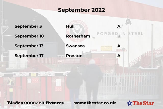 September is a little less hectic, with the first derby fixture of the season against the Millers