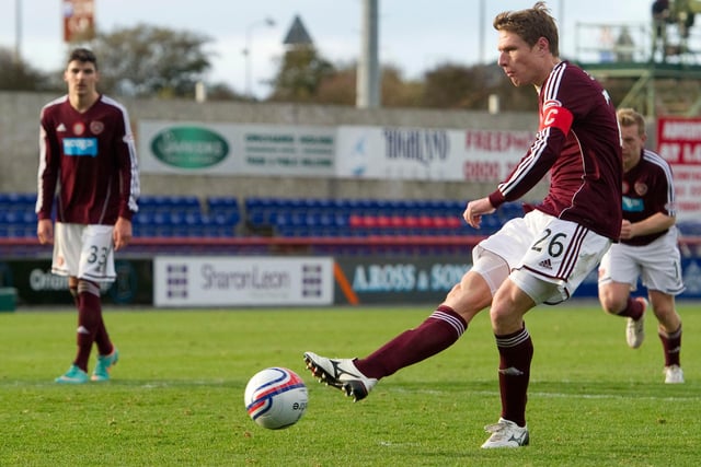 Zaliukas scores his one and only penalty attempt for Hearts within 90 minutes of a competitive game to secure a last-gasp draw up at Inverness.