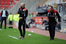 Hamshaw, right, is a key figure in Paul Warne's success at Rotherham United.
