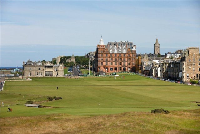 Front of building from Old Course.