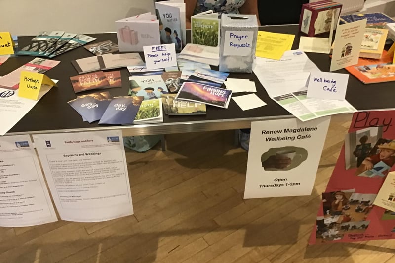 The St Mary Magdalene Church  Social Groups also had a stall at the event
