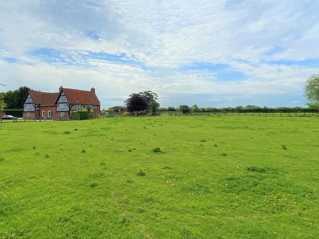 An image that underlines how The Gables Farm sits in the heart of rolling countryside. It is set on a plot of land spanning almost five acres.