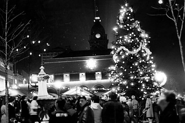 Chesterfield Christmas illuminations switch on in 1983