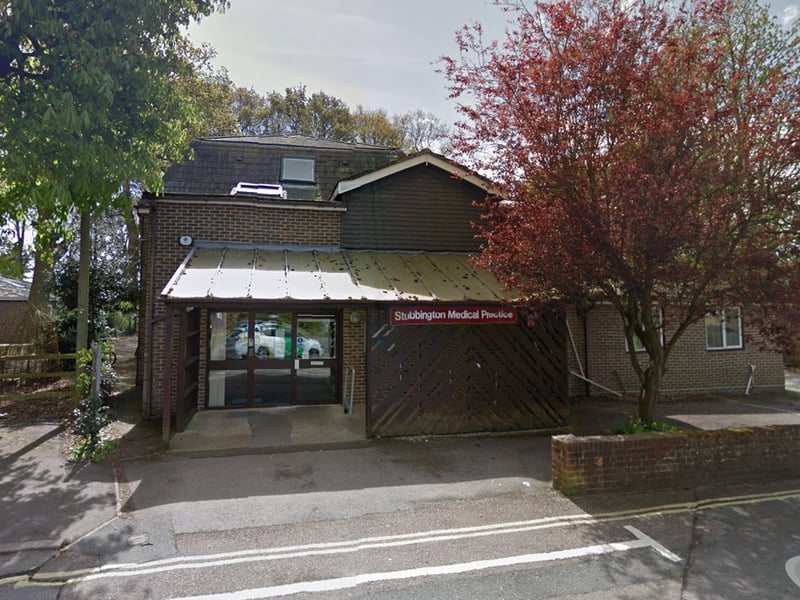 Stubbington Medical Practice, on Park Lane, was rated 78% good and 10% poor by patients.
