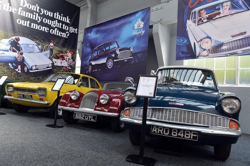 Vehicles on show at Great British Car Journey.