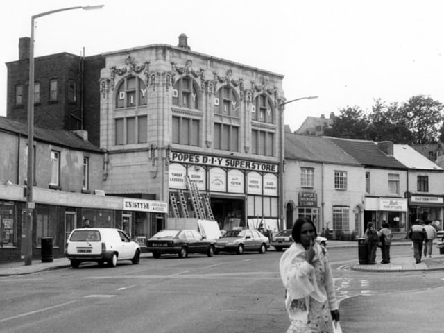 Popes's DIY Superstore, in the former B. and C. Co-op, on Page Hall Road, Sheffield, in June 1993