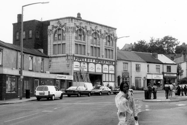 Popes's DIY Superstore, in the former B. and C. Co-op, on Page Hall Road, Sheffield, in June 1993