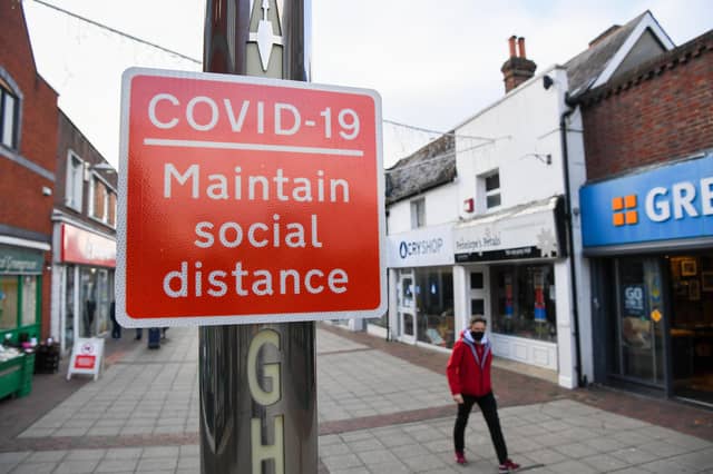These are the areas in the Portsmouth area where coronavirus cases have fallen. Picture: Finnbarr Webster/Getty Images