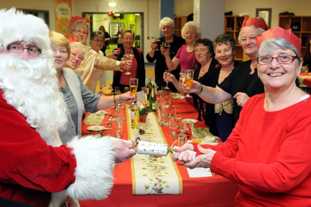 Boldon School's annual senior citizens Christmas party got Santa's attention in 2013. Can you spot someone you know?