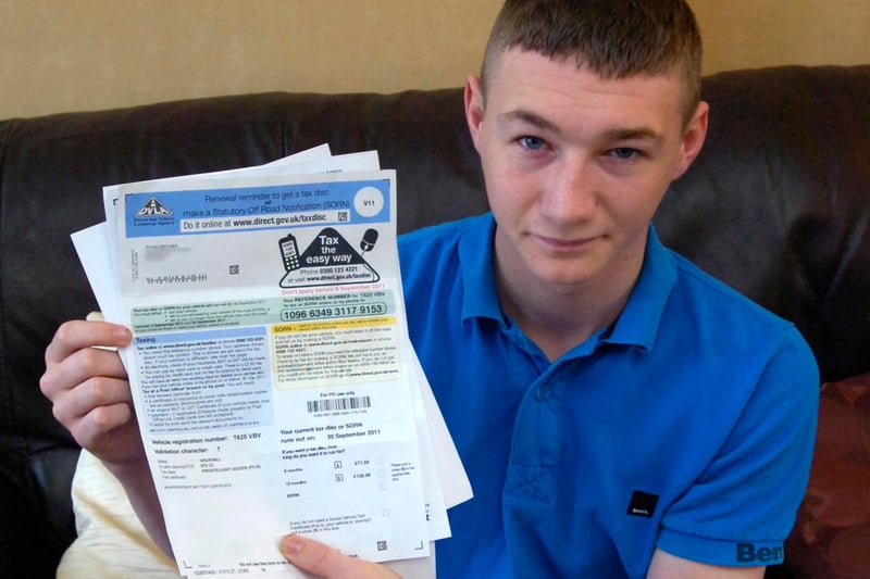 Learner-driver Ryan Drears had his car towed away from Woodhouse in October 2011 despite having notices in his window declaring it as SORN. He was expected to pay £150 to retrieve the vehicle