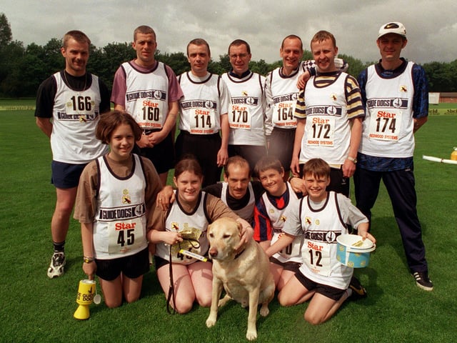 Star walk 1998,  walking for the Sheffield Guide dogs.