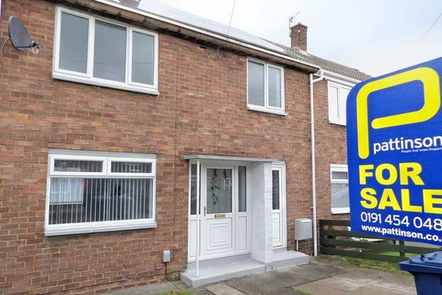 Pattinson/Zoopla have put this two-bedroom terraced property on the market for £95,000.