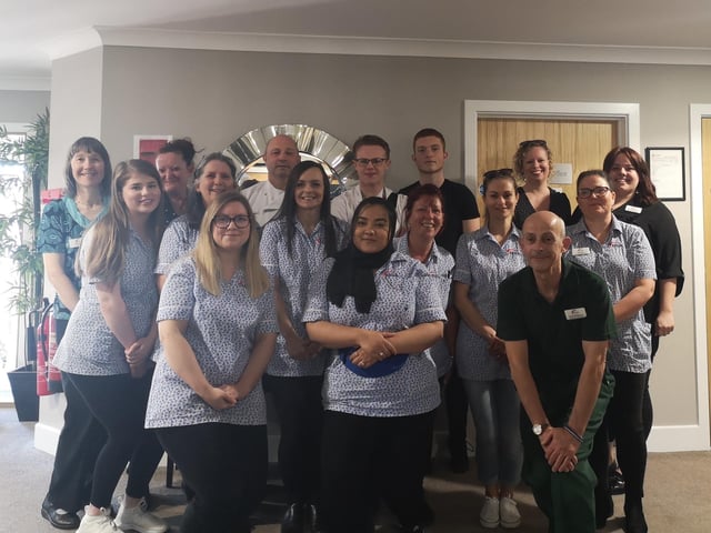 Staff at MHA - Wellesley Court, in Waterlooville were nominated by Molly Bartholomew, the site's housing with care manager.