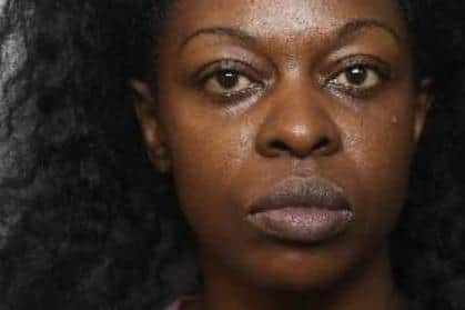 Pictured is Vianna Vanusa, aged 39, of Cowley Gardens, Westfield, Sheffield, who was sentenced to four-years and six-months of custody after she admitted robbing an elderly man in his home in Sheffield.