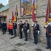 A guard of honour on Ecclesall Road, Sheffield, for Korean War veteran Douglas Hopewell, who died aged 88