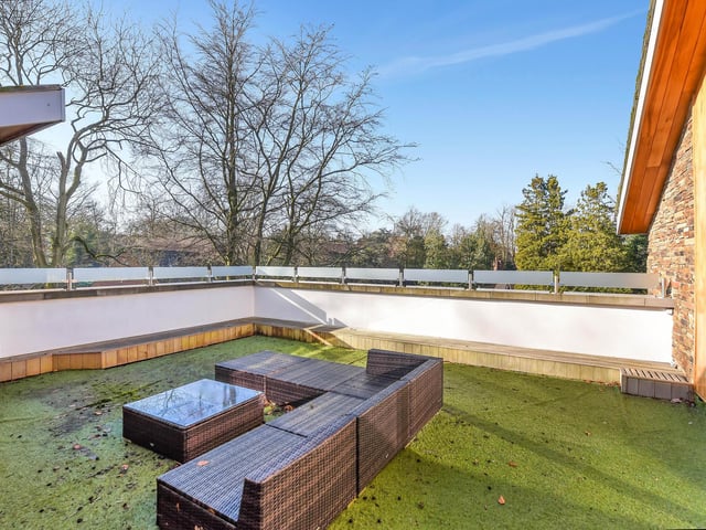 The master bedroom has its own large terrace.
