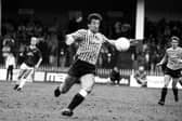 Sheff Utd v Barnsley 24 March 1990 - Sheff Utd's Billy Whitehurst on the move