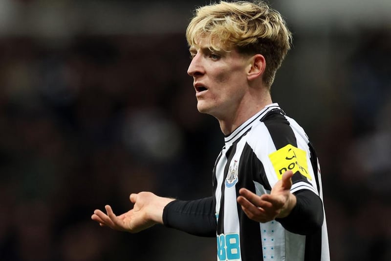 Anthony Gordon does not take up a place in Newcastle’s 25-man squad due to his age. 