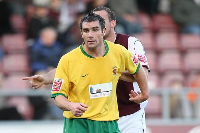 Barker spent two years with Pools having joined for a five figure sum from Mansfield Town in 2007. The former Sheffield Wednesday, Brighton & Hove Albion and Rotherham United striker scored 27 times in 73 appearances for Pools before moving back to Rotherham in January 2009. (Photo by Pete Norton/Getty Images)