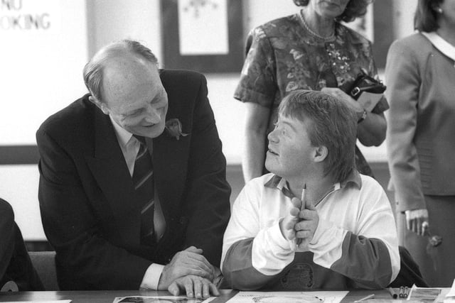 Neil Kinnock opened the Shiney Row Tertiary College in June 1990. The Shiney Row centre was part of a multi million pound restructuring of further education on Wearside.