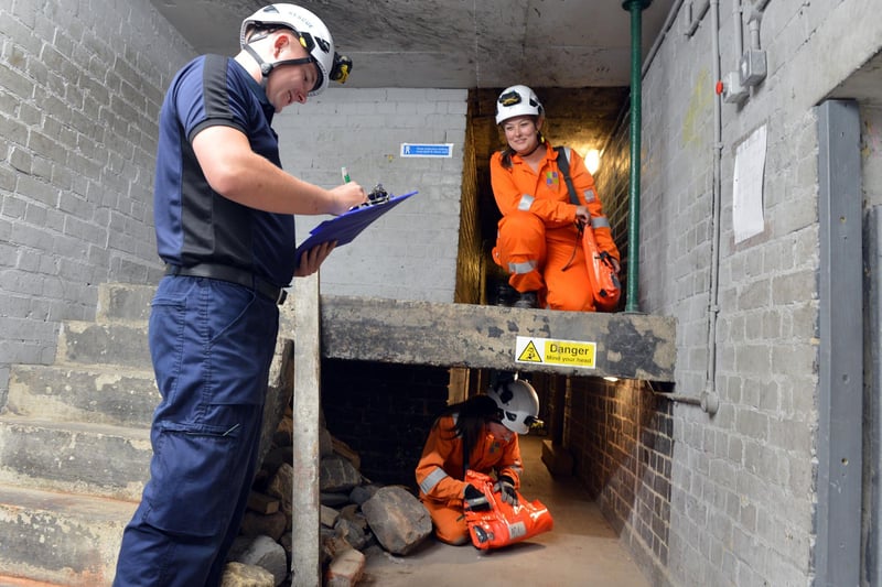 MRS Training and Rescue Centre feature. - enclosed space training