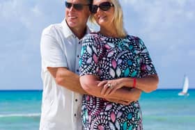 Clive and Jayne in Mexico shortly before her diagnosis