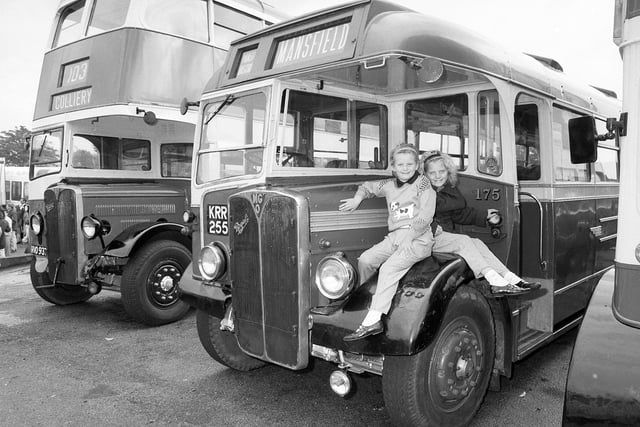 Mansfield Bus Depot Open Day in 1990 - do you recognise these children?