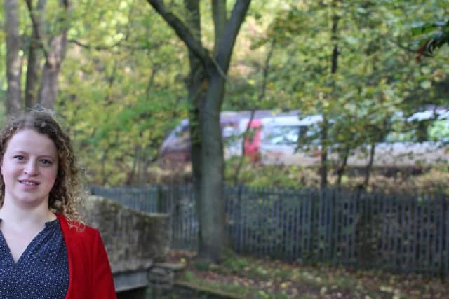 Sheffield Hallam MP Olivia Blake near one of the proposed sites