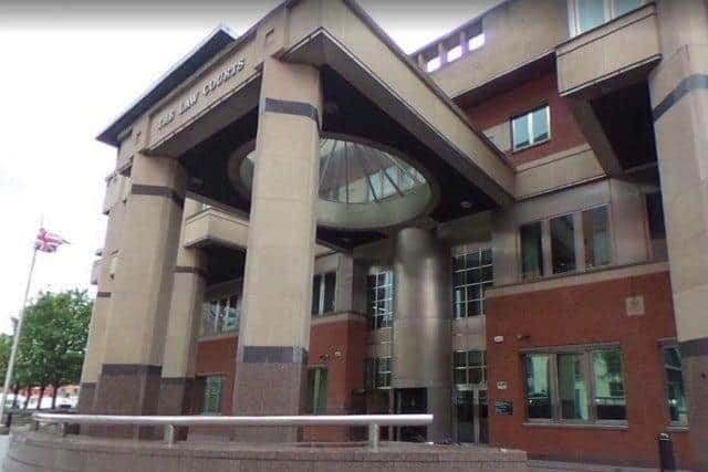 Sheffield Crown Court, pictured, has heard how a dangerous South Yorkshire driver has narrowly been spared from jail after he collided with a cyclist and left him injured in the road.