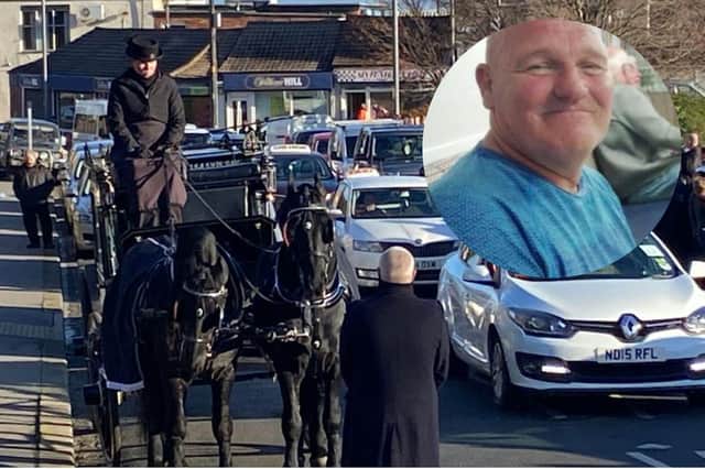 People turned out in large numbers to pay their respects to well known Horden man Ian Stephenson.