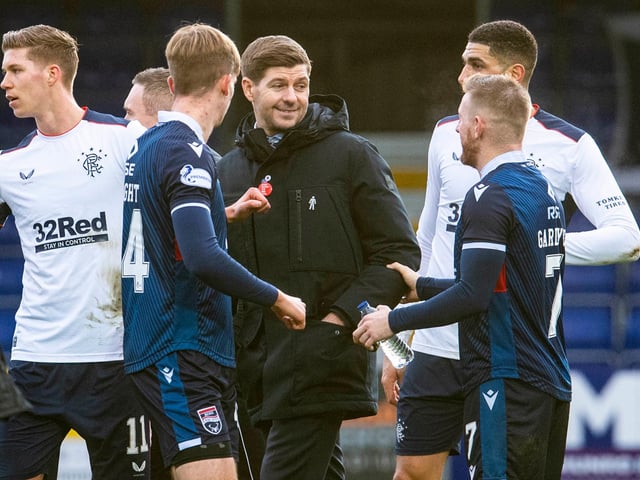 Steven Gerrard hopes Ross County and manager Stuart Kettlewell deal with midfielder Michael Gardyne following an incident with Alfredo Morleos. From what his players told him, what was said was a “very serious thing” by Gardyne. (Various)