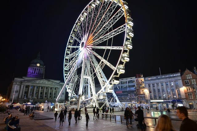 We started this guide by flying high, and that's how we're going to end it too. The Wheel of Nottingham has returned to its Old Market Square position until New Year's Eve, and it's a must-try if you want to see the sights of the city from 60 metres in the air.