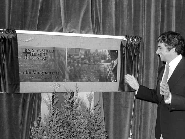 Opening of the leisure centre by Frankie Vaughan
