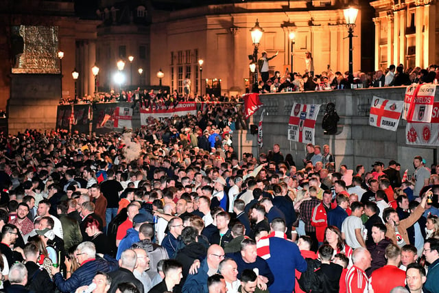Sunderland fans in Trafalgar Square in March 2019. It would turn out to be one of two trips to London.