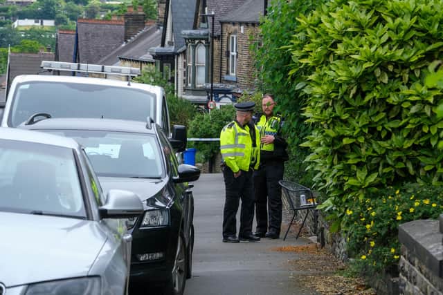 A police cordon is still in place around a house in Crofton Avenue, Hillsborough, Sheffield, after a body was discovered three days ago (May 30).