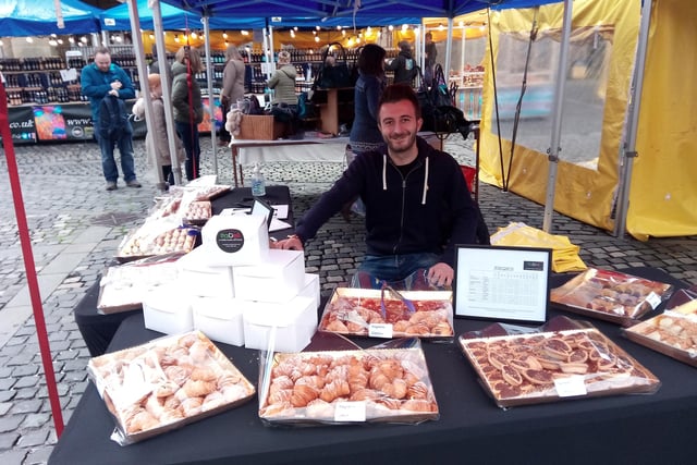 Giovanni Guglielmi of ItaDeli, bringing a little taste of home to Alnwick Market.