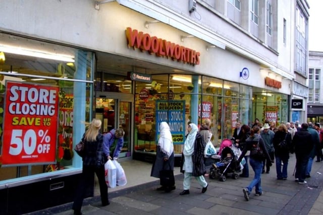The closing down sale at Woolworths department store on The Moor, in Sheffield city centre. It shut its doors for good on December 27, 2008.