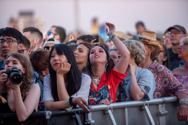 The crowd enjoying  Plan B on The Common Stage. Picture: (250819-094)