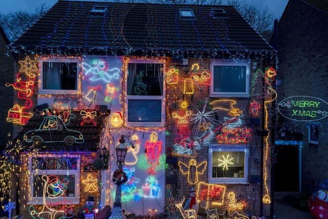 Phil allows himself a £200 budget every year to build up his collection and make each December the biggest and brightest display yet.