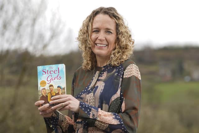 Sheffield-based author Michelle Rawlins with her new novel The Steel Girls. Picture Scott Merrylees