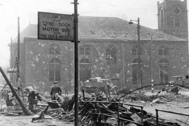 The attacks are relentless but the resolve of the people of South Tyneside remains intact in the face of air raids, such as this one in 1941.