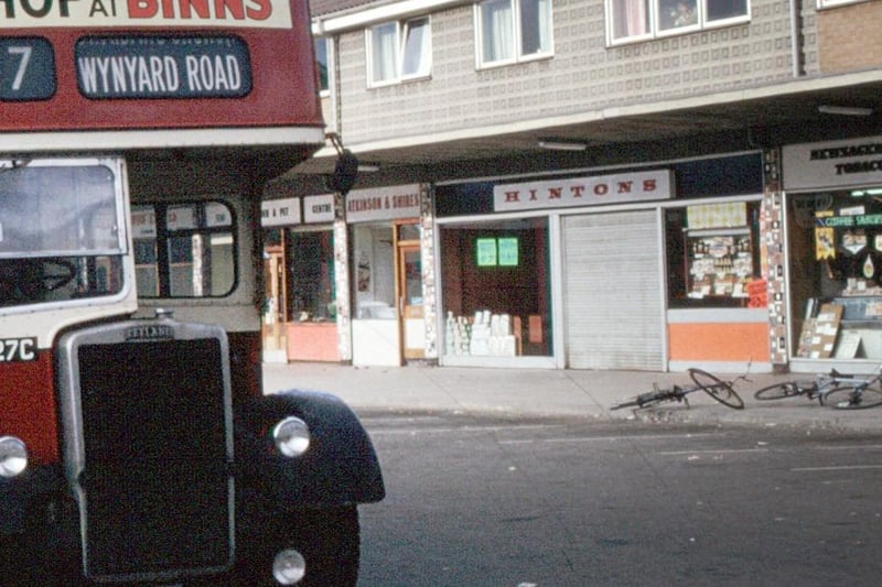 A grainy view but here is Hintons in the Fens shops in the 1960s. Remember it?