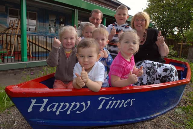Happy times at Clervaux Nursery in Jarrow in 2008 with the children, governors and staff all looking cheerful. Who can tell us more about the occasion?