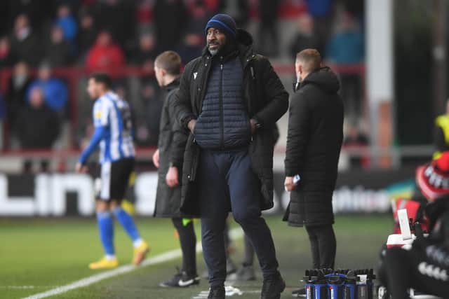 Sheffield Wednesday manager Darren Moore watched over his side's 2-1 win at Fleetwood Town. Pic: Harriet Massey - SWFC