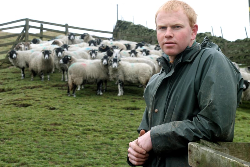 Stephen Wainwright, a young farmer from Upper House Farm, Snake Pass