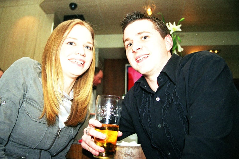 Holly Cope and Ryan Copping at Matrix in February 2002