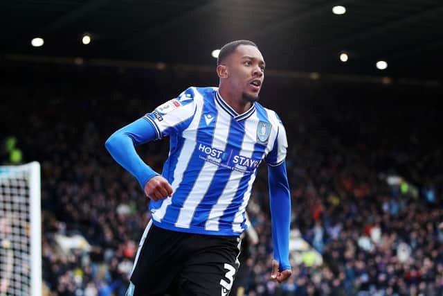 Sheffield Wednesday's Jaden Brown celebrates their side's first goal of the game. (Isaac Parkin/PA Wire)
