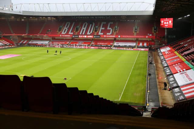 Sheffield United's Bramall Lane. (Photo by James Gill - Danehouse/Getty Images)