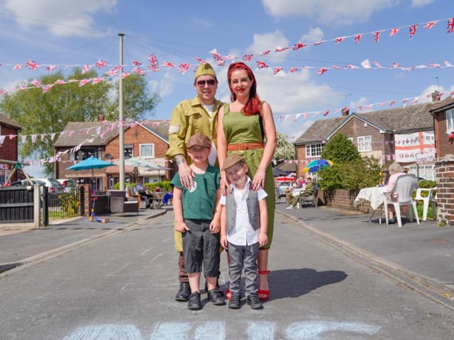 Sara and Richard Reed at Mayfield Crescent, Askern. PIcture: Chris Bevan